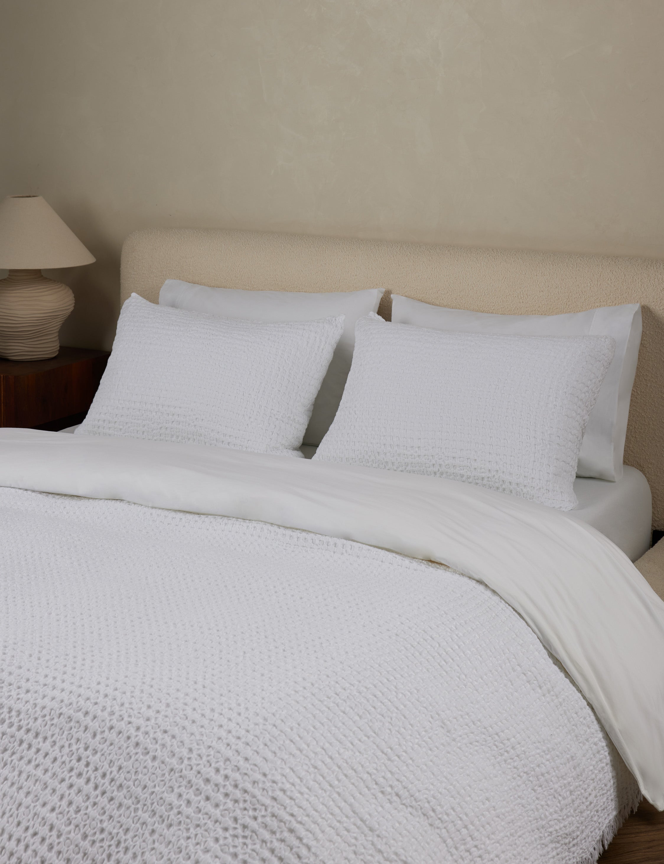 Lulu and Georgia Lenora Textured Cotton Linen Blanket