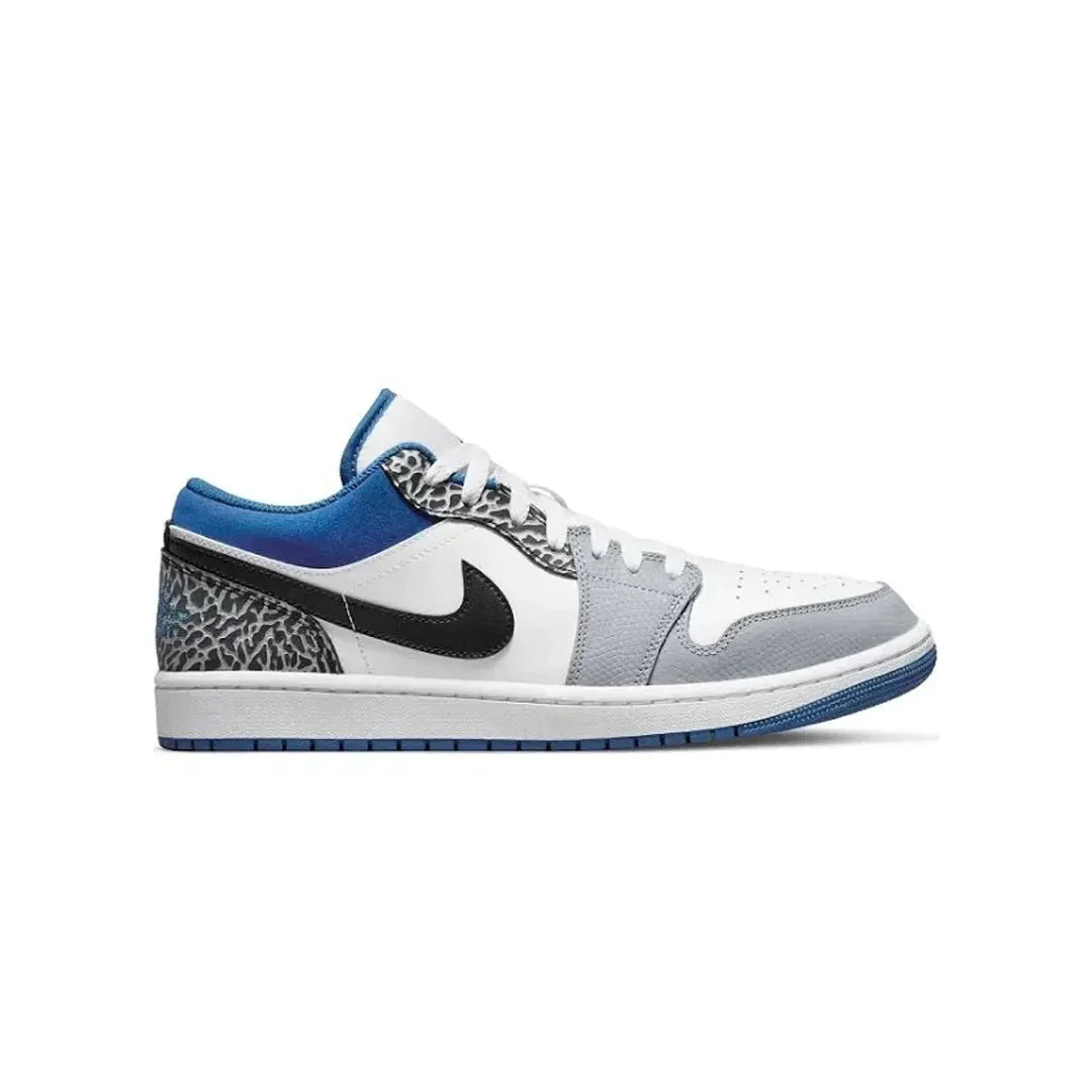 Kicks Machine Air Jordan 1 Low 'True Blue / Smoke Grey Marina Blue' Sale