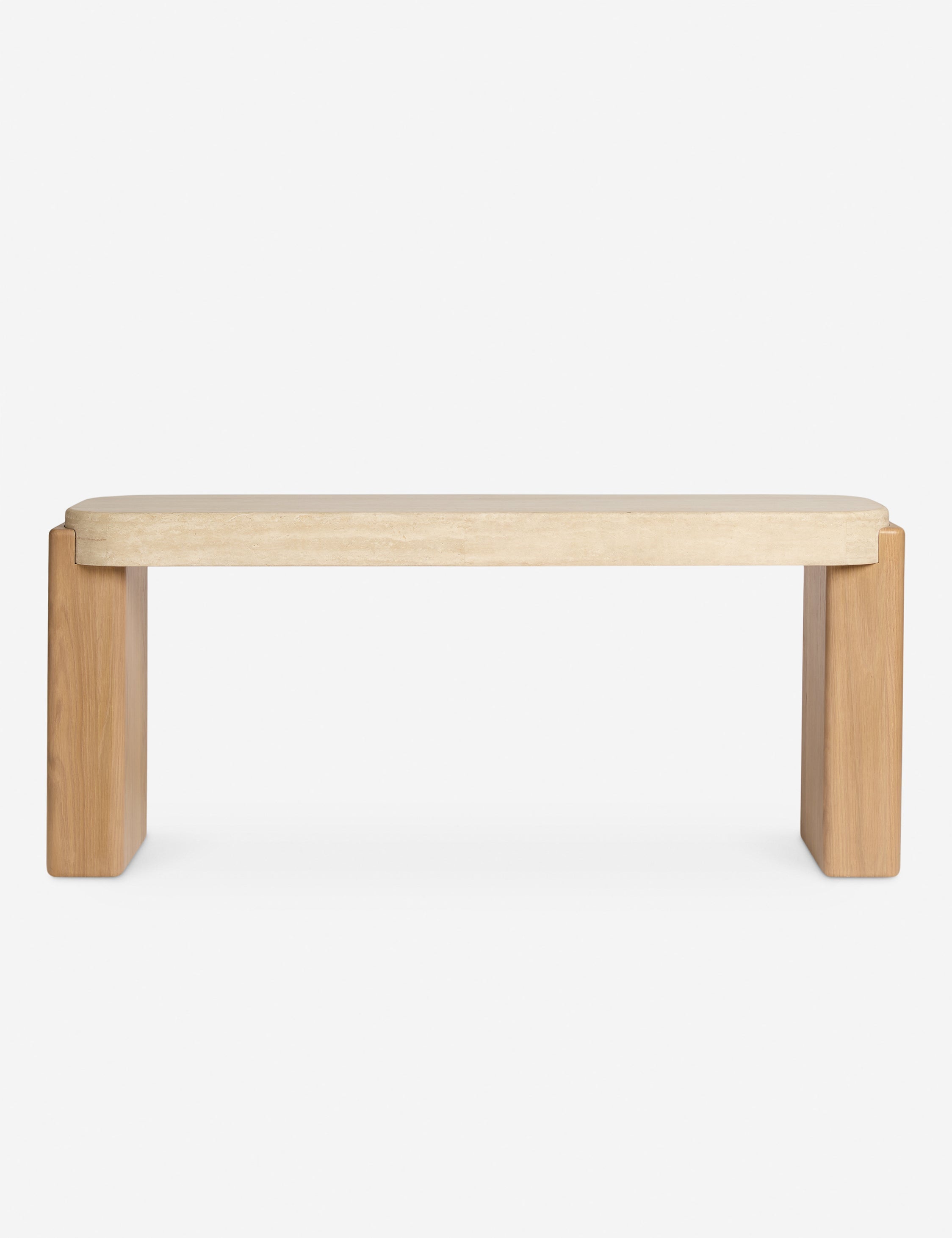 Lulu and Georgia Midora Console Table – Travertine