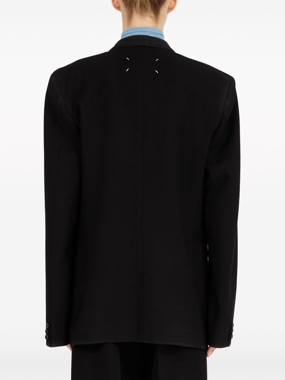 Maison Margiela Single-breasted blazer with 4-needle detail - view 2