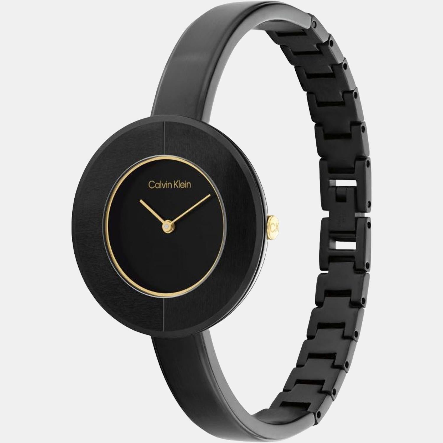 Calvin Klein Confidence Women Quartz Black Dial Analog Stainless Steel Watch 25200024 - view 3