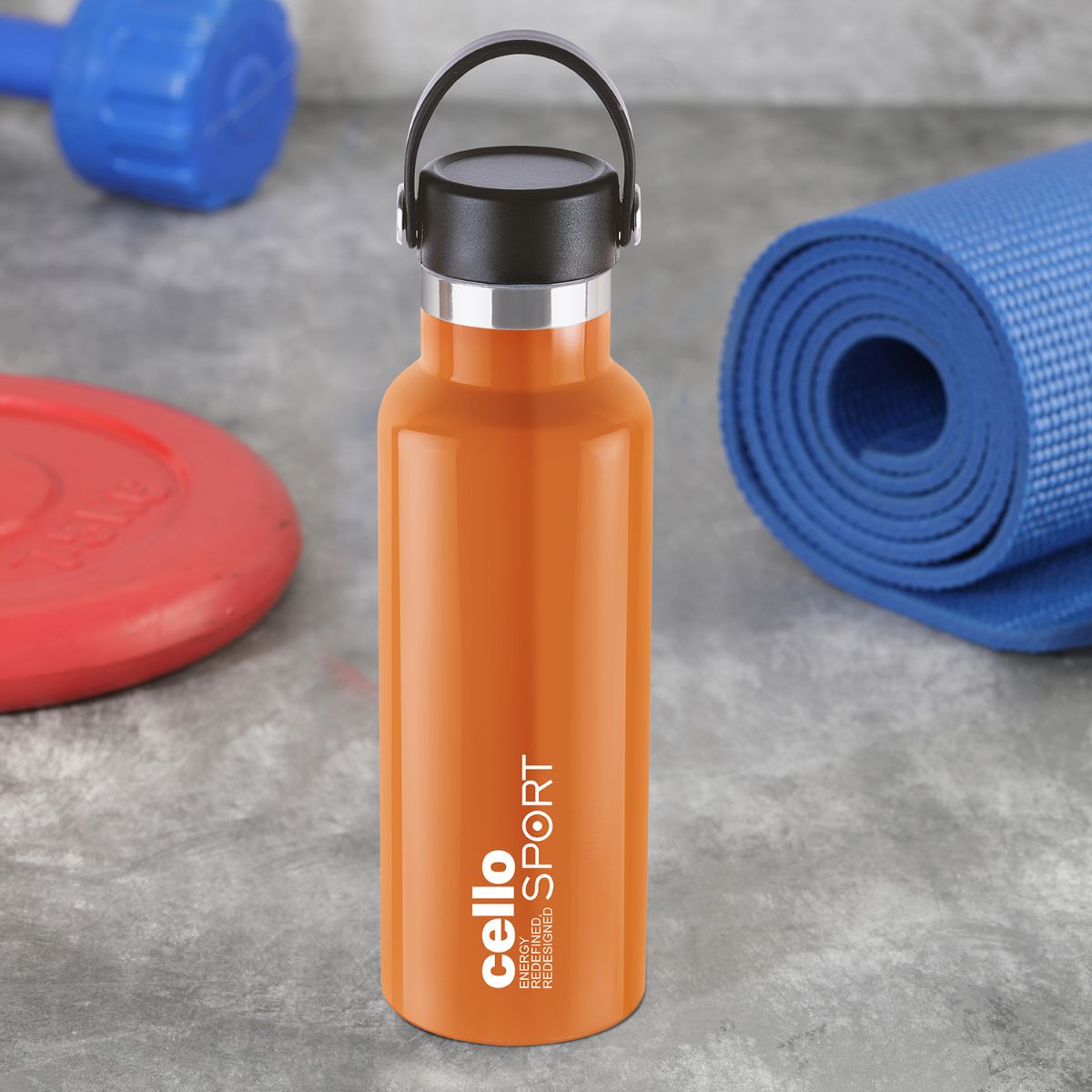Cello Aqua Bliss Flask, Vacusteel Water Bottle, 600ml - view 4