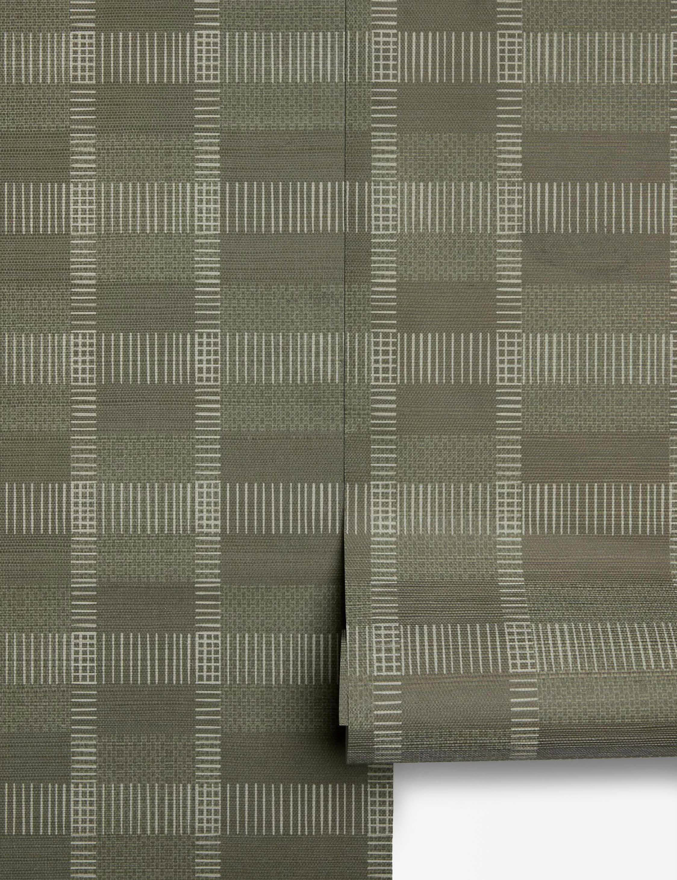 Lulu and Georgia Mayne Grasscloth Wallpaper – Olive