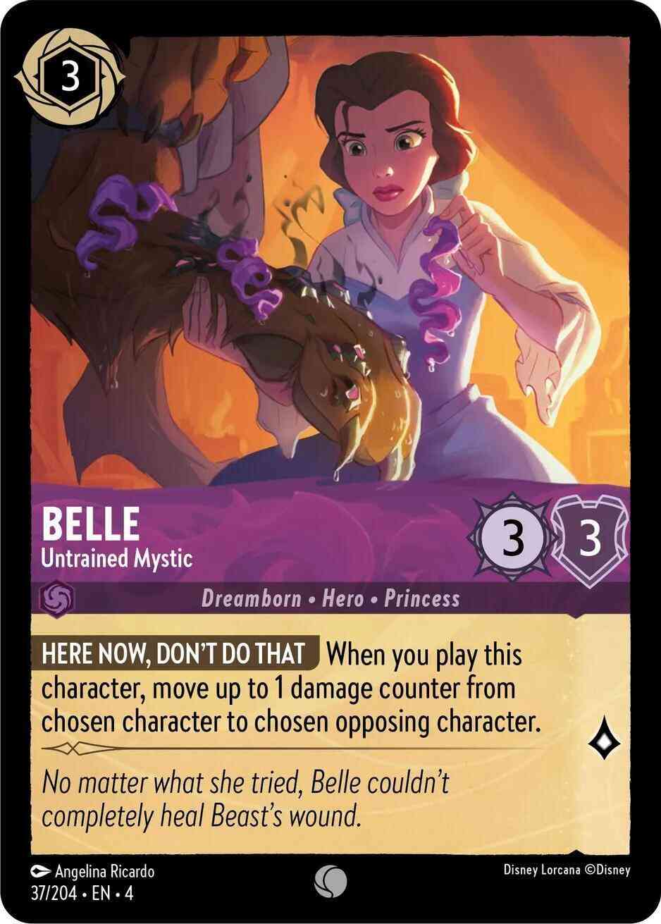 Lorcana Belle - Untrained Mystic - 37/204 [Ursula's Return] [Non-Foil]