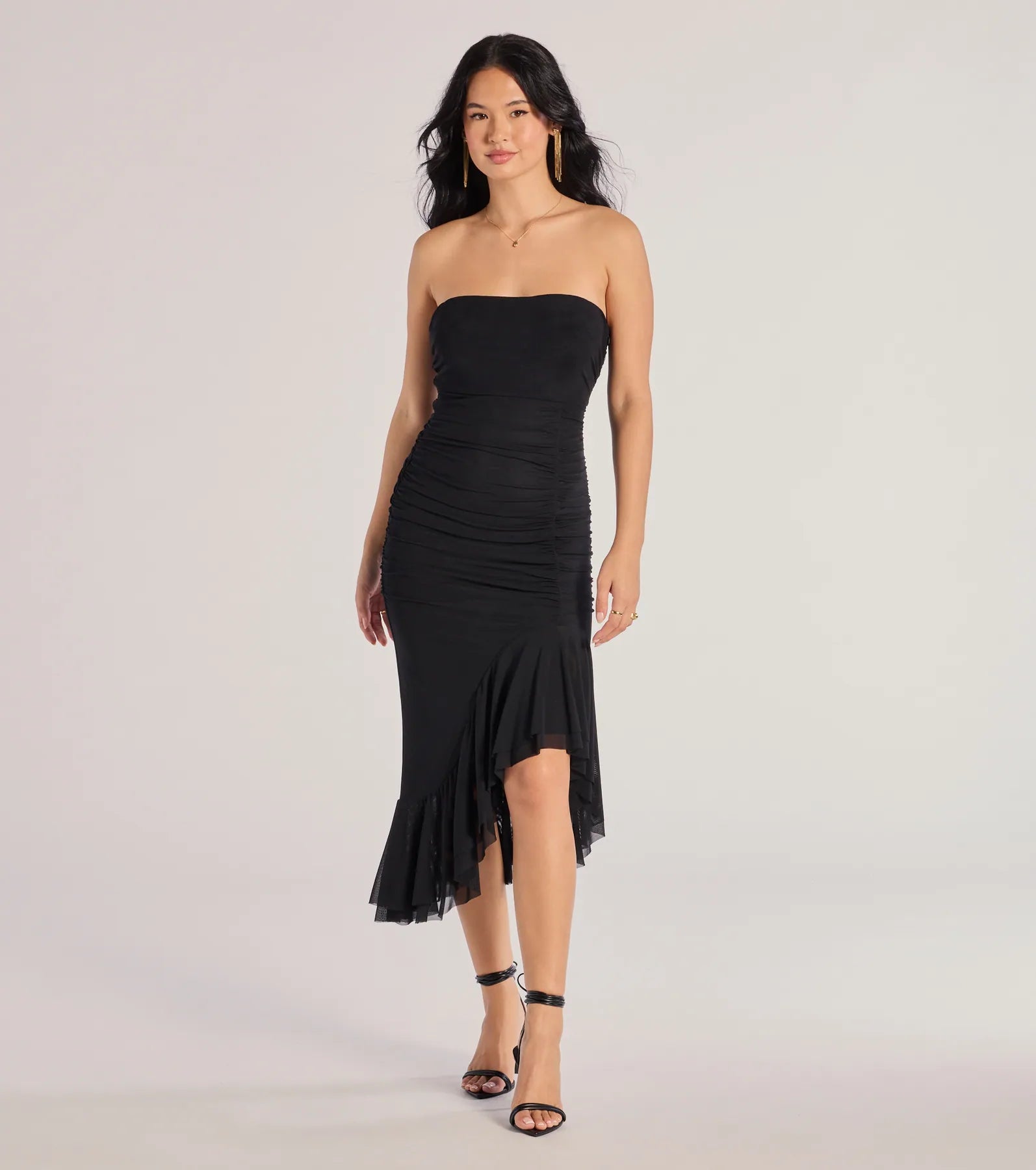 Windsor Glam Sophistication Sleeveless Cutout Midi Dress