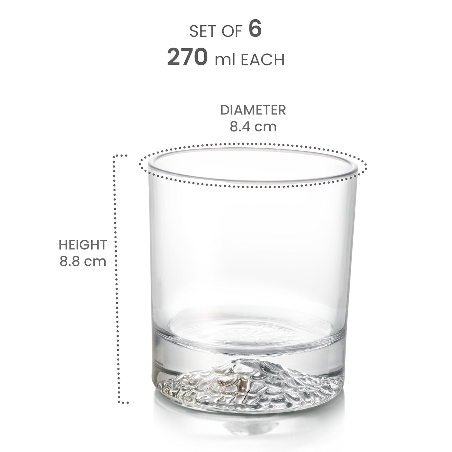 3D Gabbro On The Rocks Glass Tumblers (Treo by Milton) - view 5