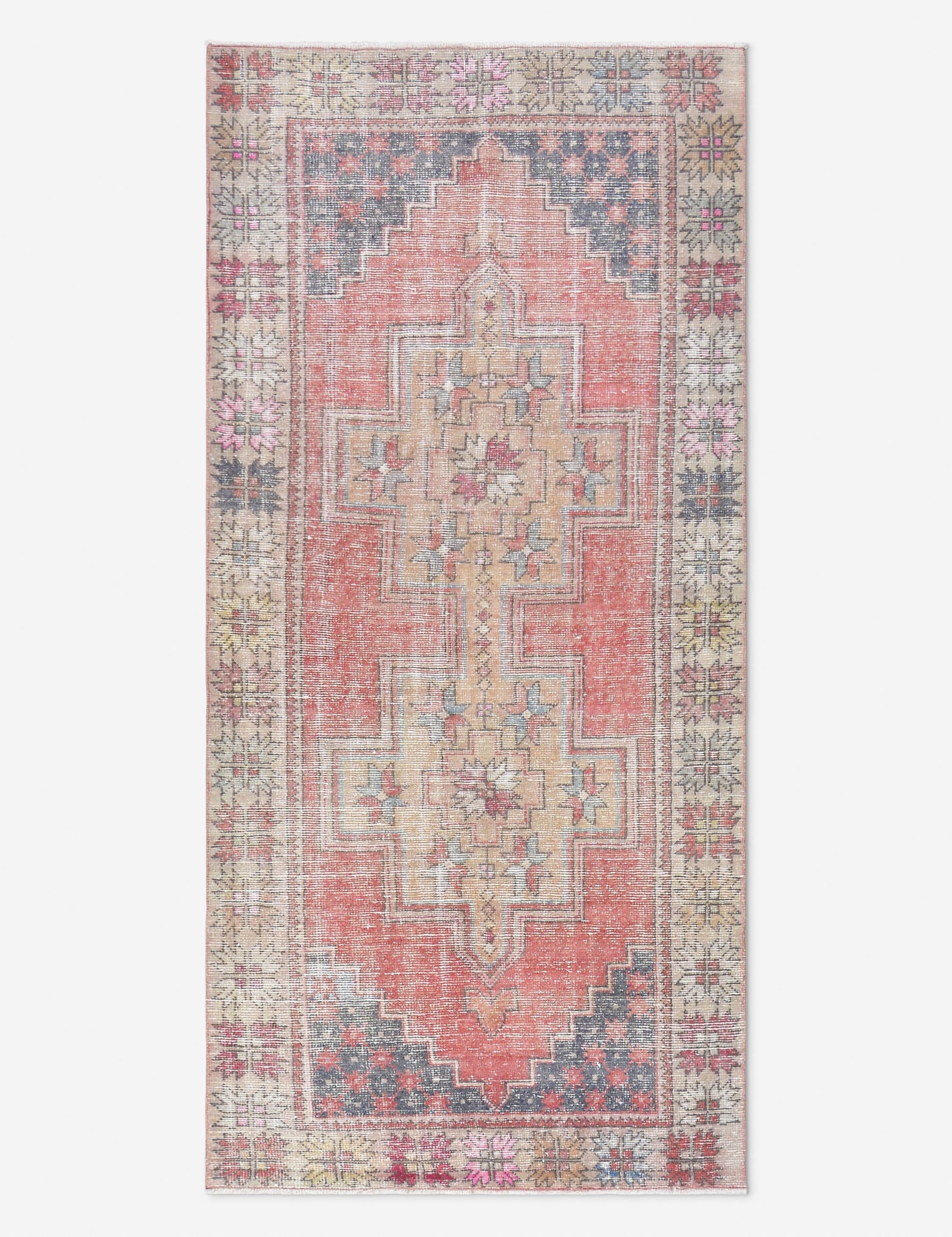 Lulu and Georgia Vintage Turkish Hand-Knotted Wool Rug No. 494, 4' x 8' 5"