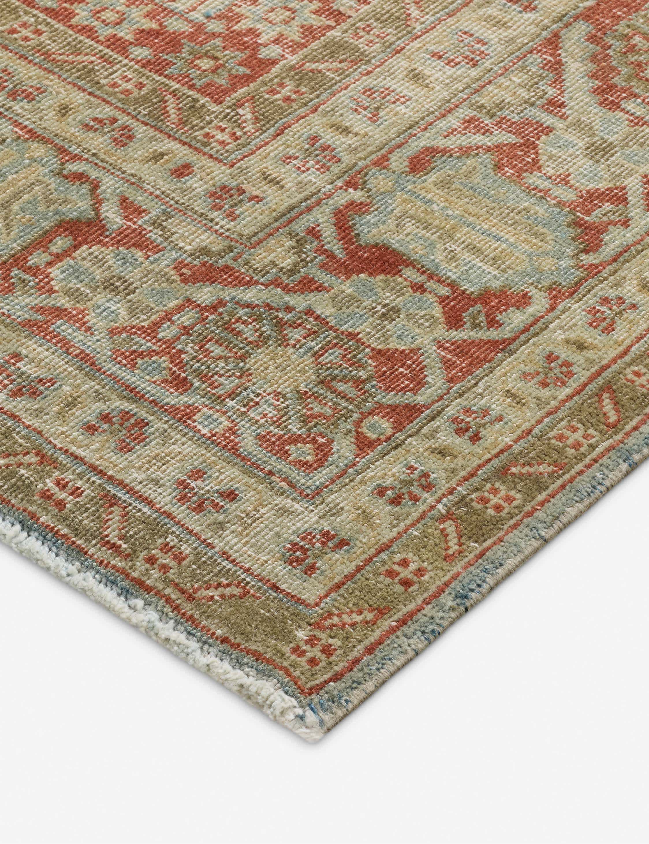 Lulu and Georgia Vintage Turkish Hand-Knotted Wool Rug No. 613, 6'11" x 10'1" - view 2