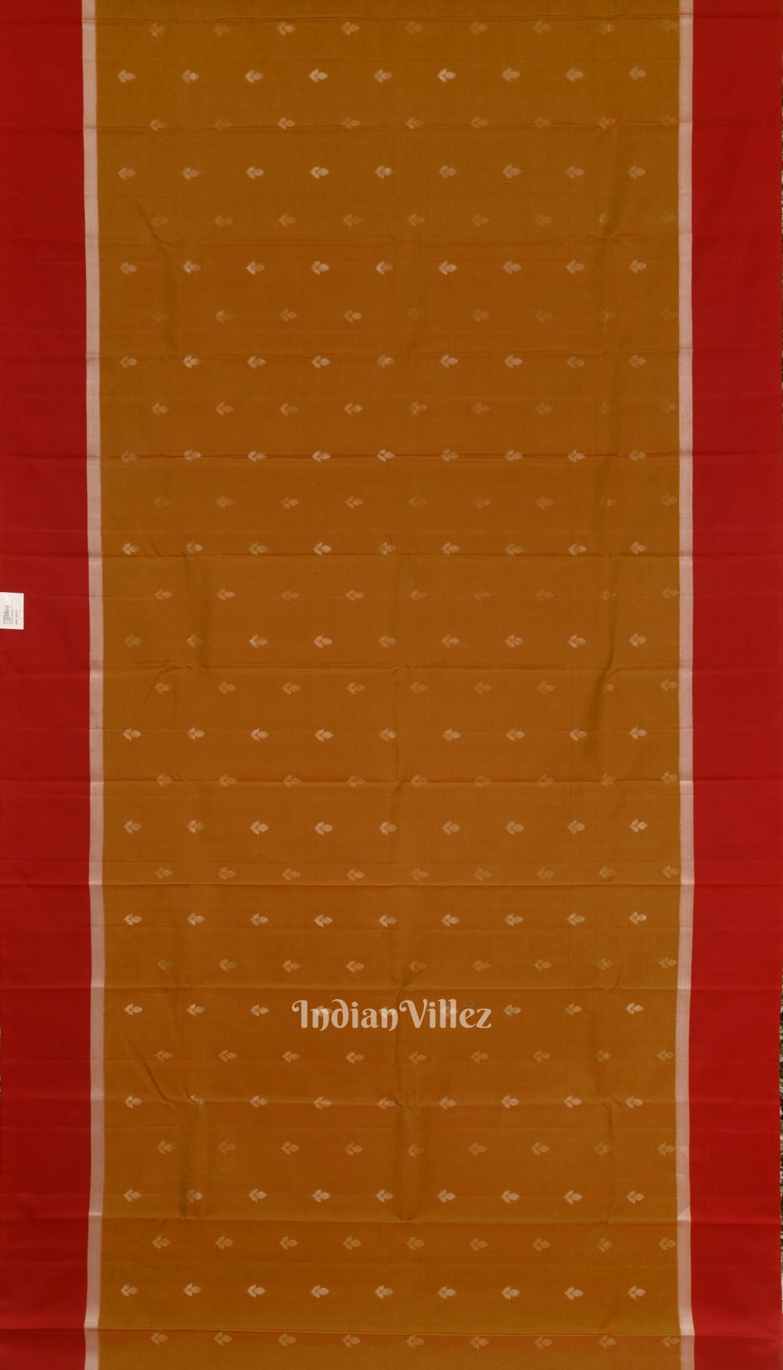 IndianVillèz Reddish Golden Yellow Pure Kanjivaram Soft Silk Saree - view 3