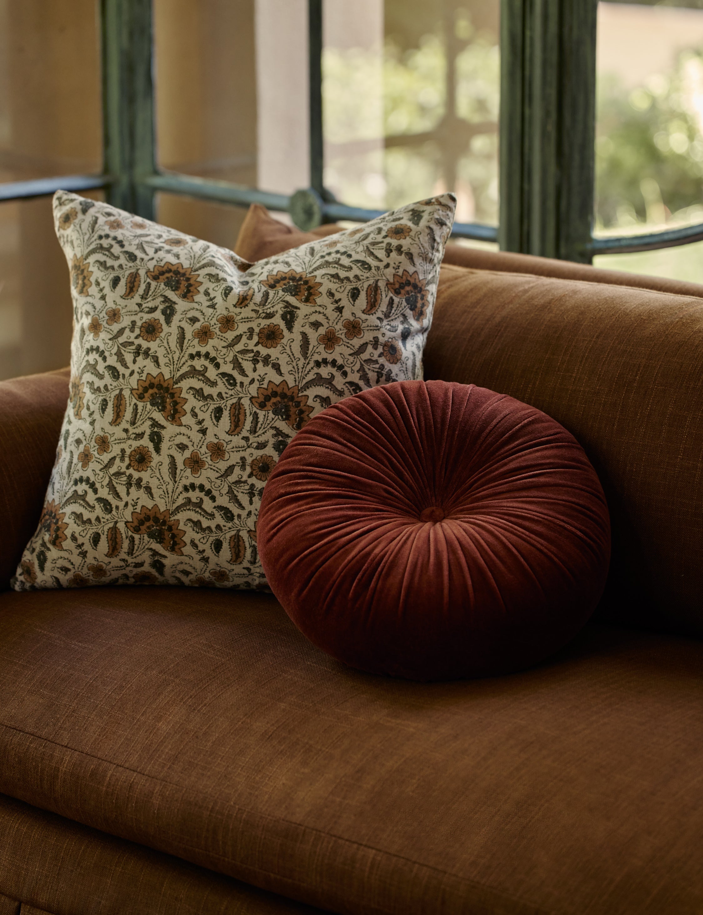 Lulu and Georgia Monroe Velvet Round Pillow - view 51
