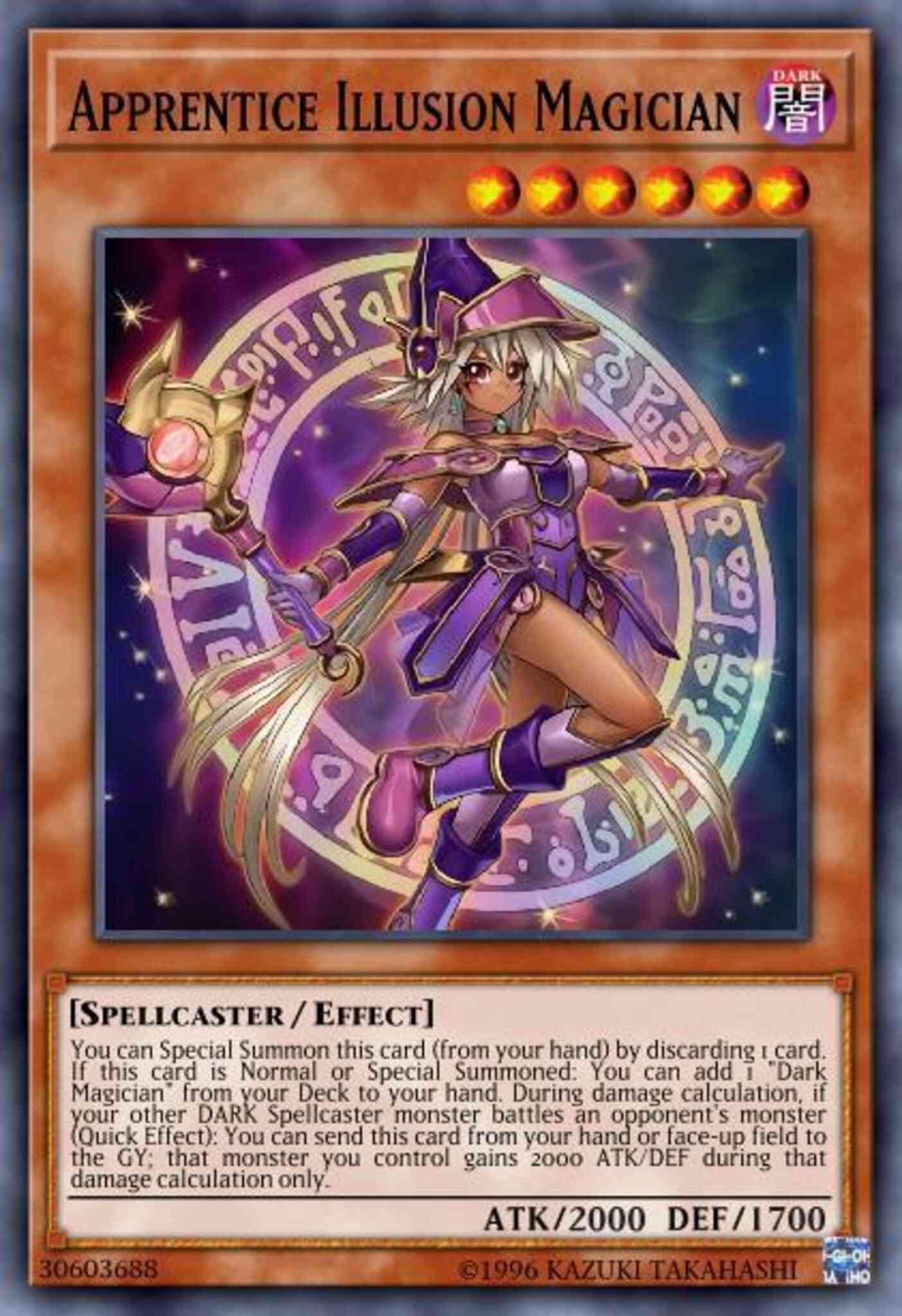 Yu-Gi-Oh! Apprentice Illusion Magician - LED6-EN007 - Super Rare - Unlimited