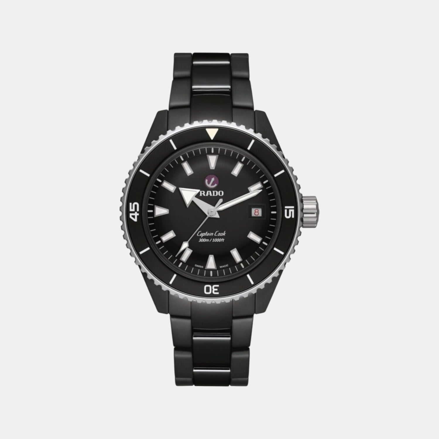 Rado Captain Cook Men Automatic Black Dial Analog Ceramic Watch R32129152