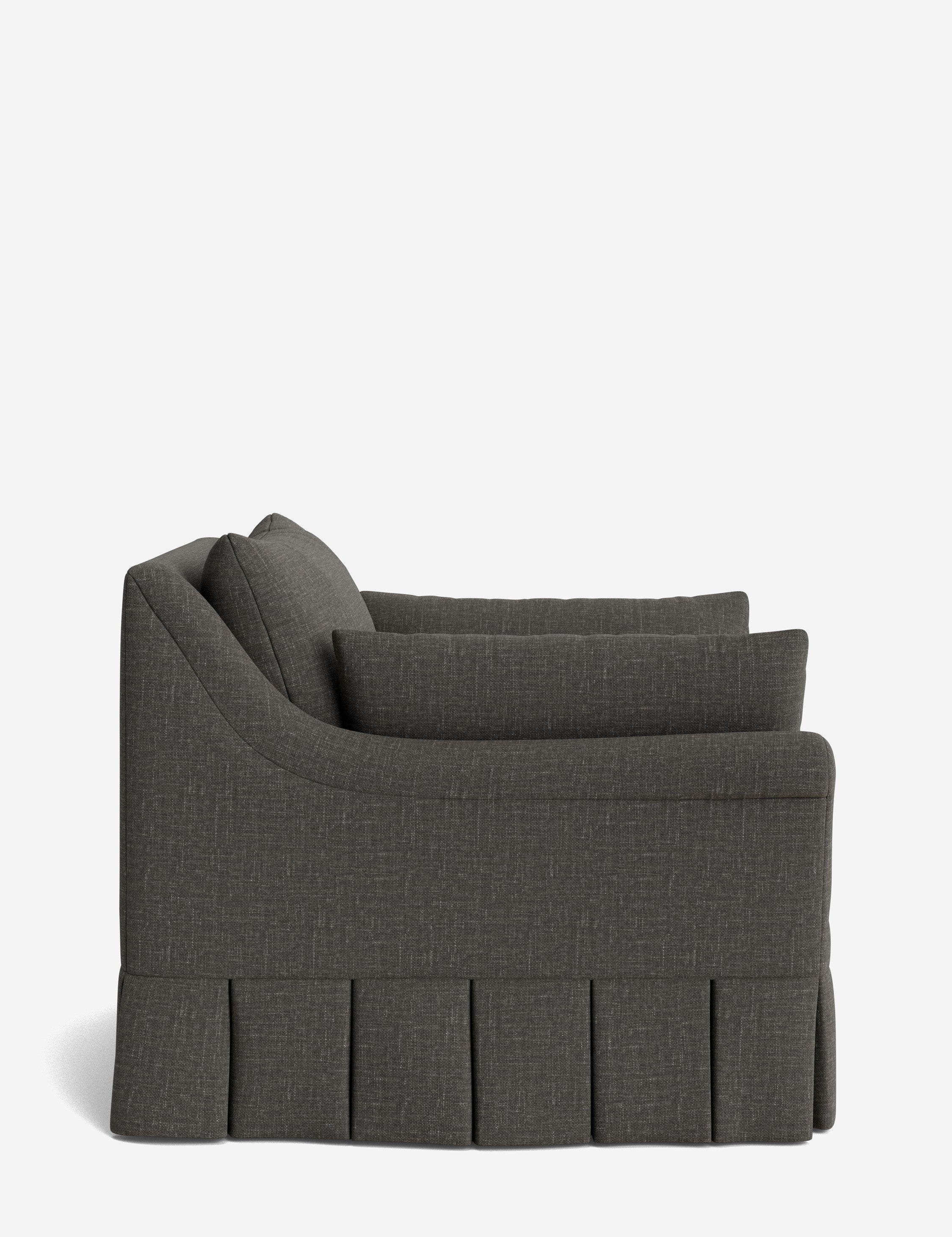 Lulu and Georgia Portola Rolled Arm Luxe Depth Pleated Chair - view 90