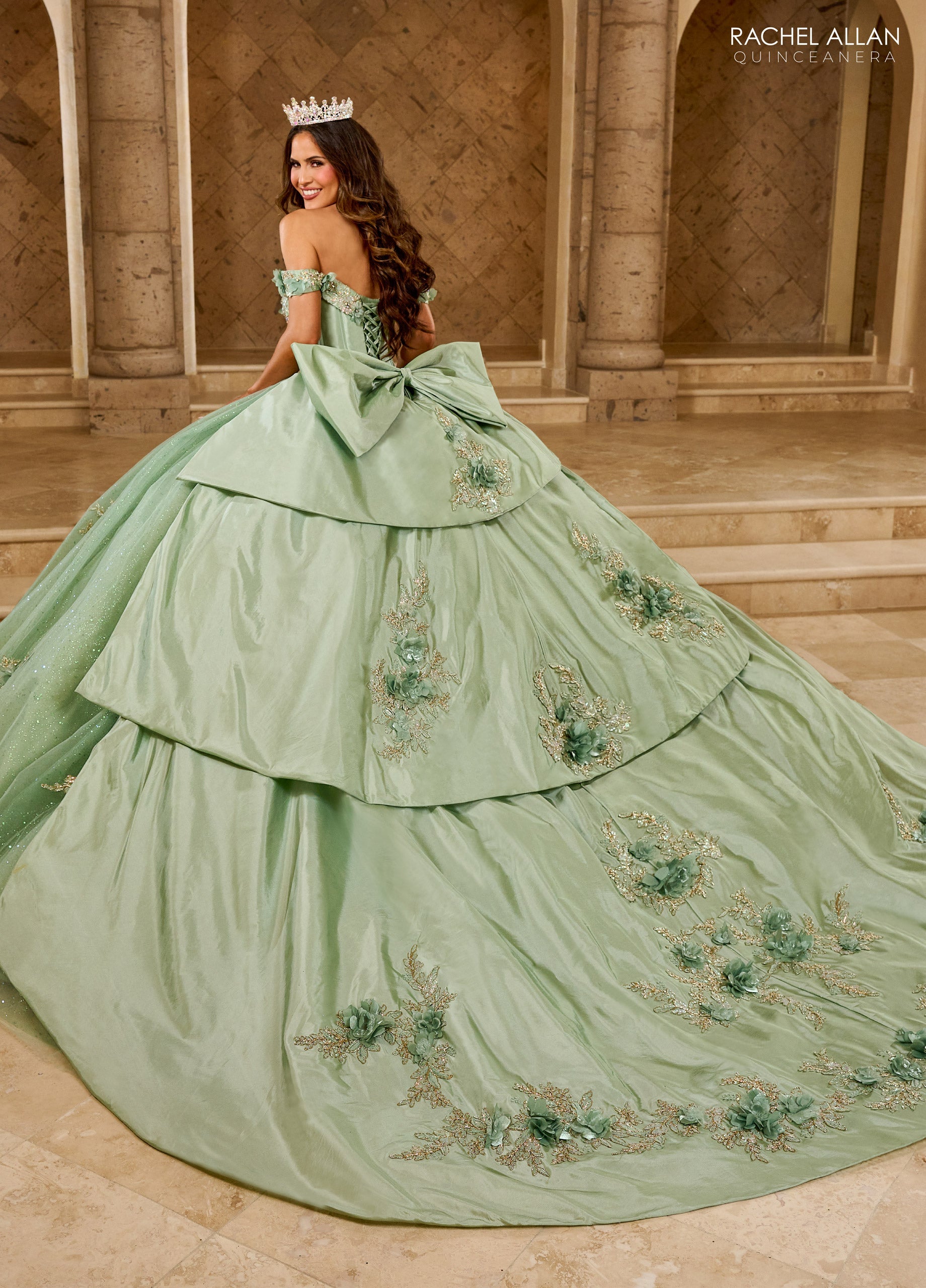 Mary's Bridal Off Shoulder Quinceanera Dress by Rachel Allan RQ2210 - view 3