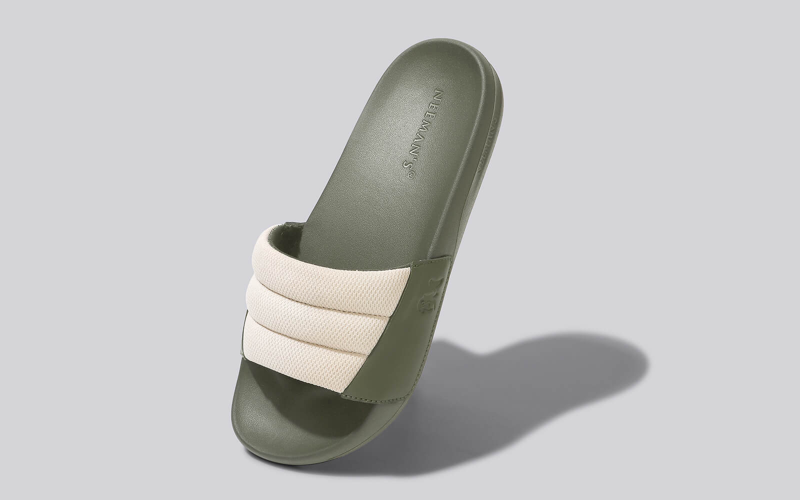 Neeman's Squooshy Slides for Women : Olive-Beige