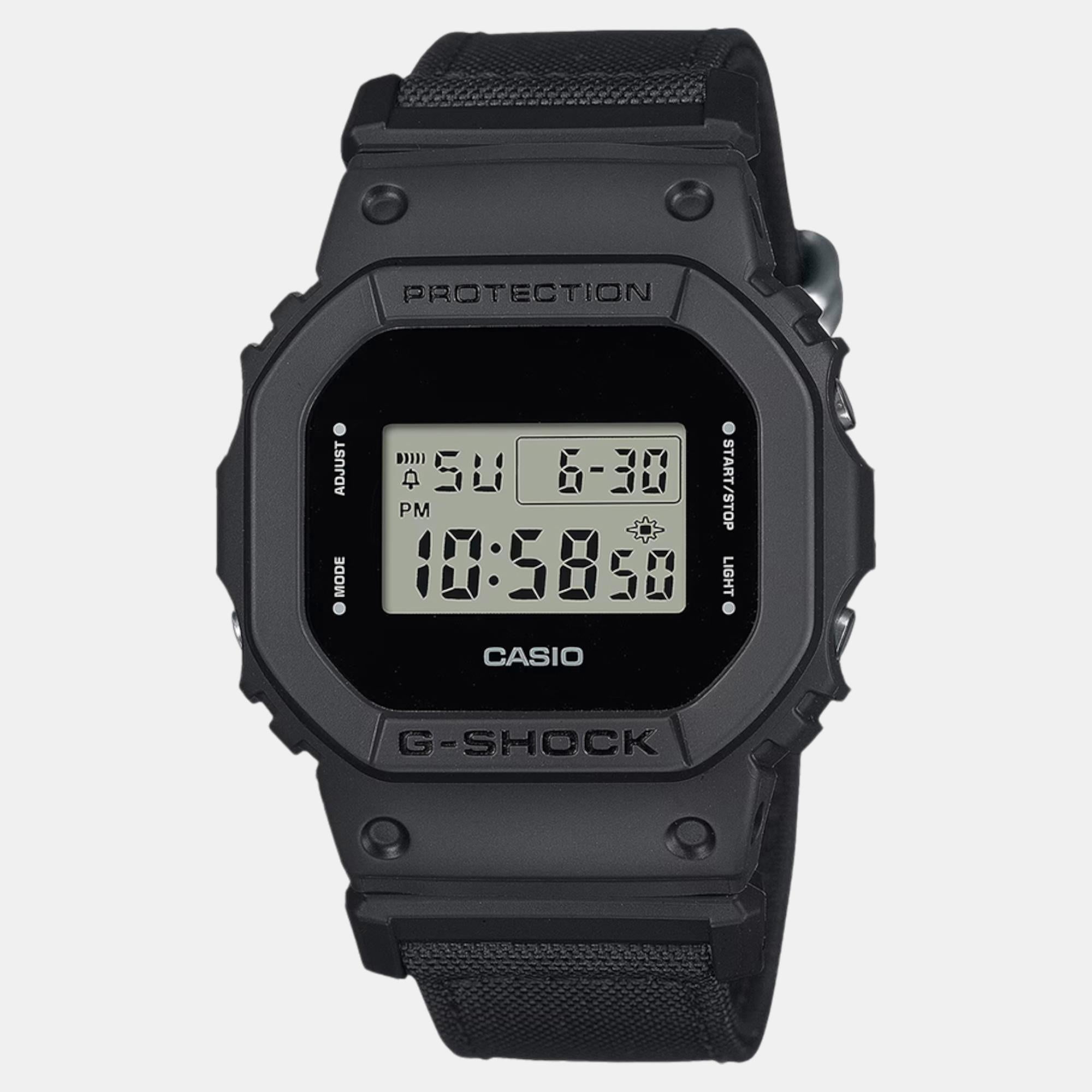 Casio G-Shock Men Quartz Black Dial Digital Fabric Watch G1512