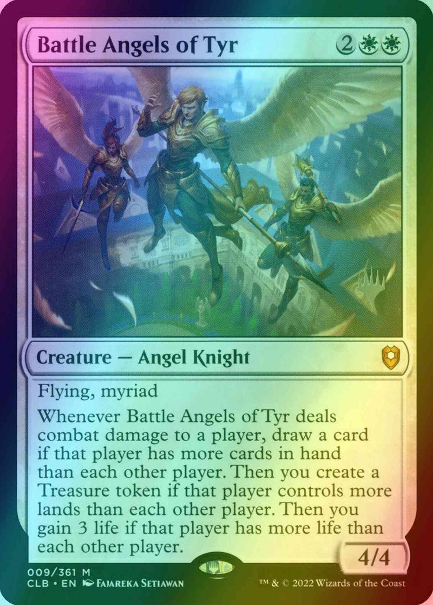 Magic Battle Angels of Tyr [9p] [Promo Pack] [Commander Legends: Battle for Baldur's Gate: Promos] [Foil]