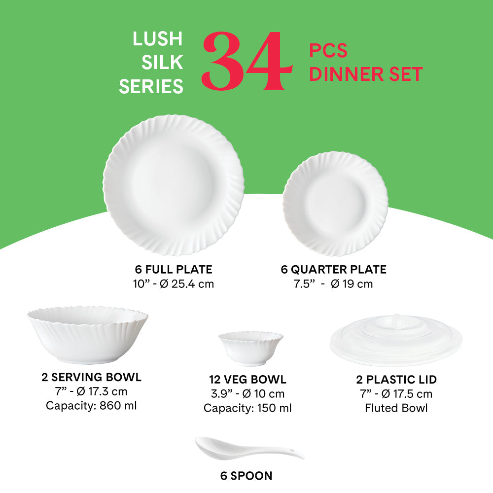 My Borosil Larah by Borosil, Lush Dinner Set - view 26