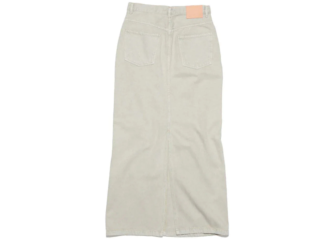 Acne Studios Distressed Denim Skirt Beige/Grey - view 2
