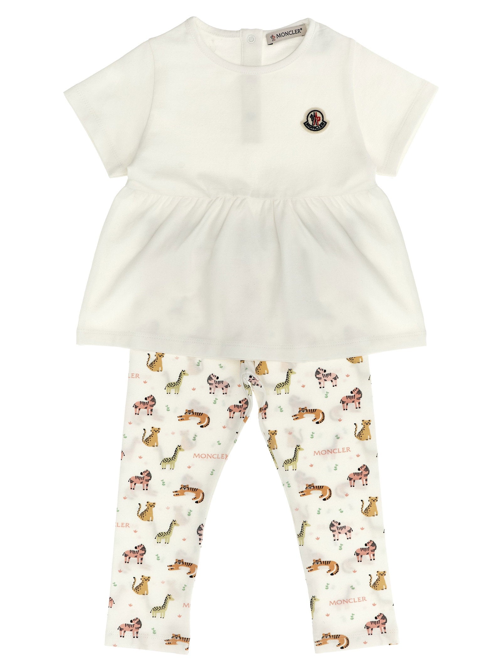Moncler Enfant Animal Print T-shirt + Leggings Set