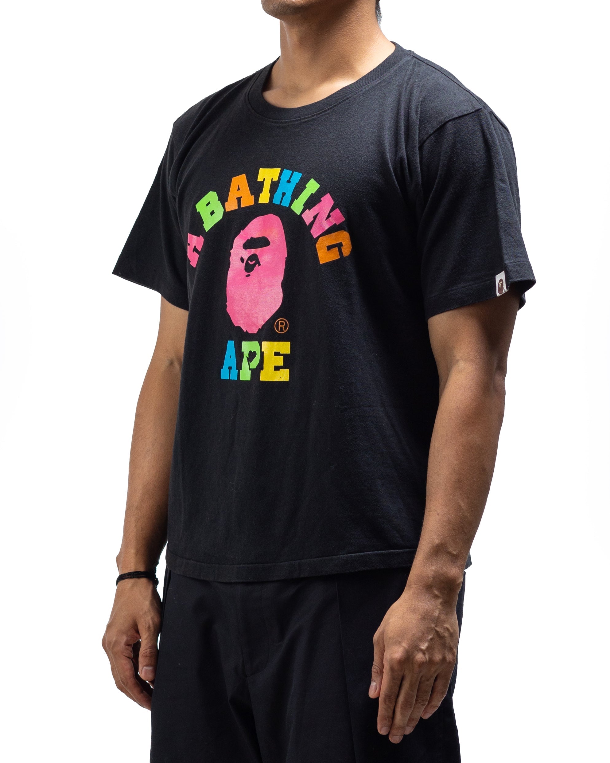 AAPE BY BATHING APE Bape Multi Camo T-Shirt - Black - view 2