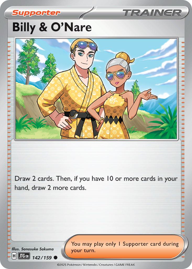 Common sv09-142 non-holo – Pokémon Billy & O'Nare - 142/159 - Common [sv09-142] [Non-Holo]