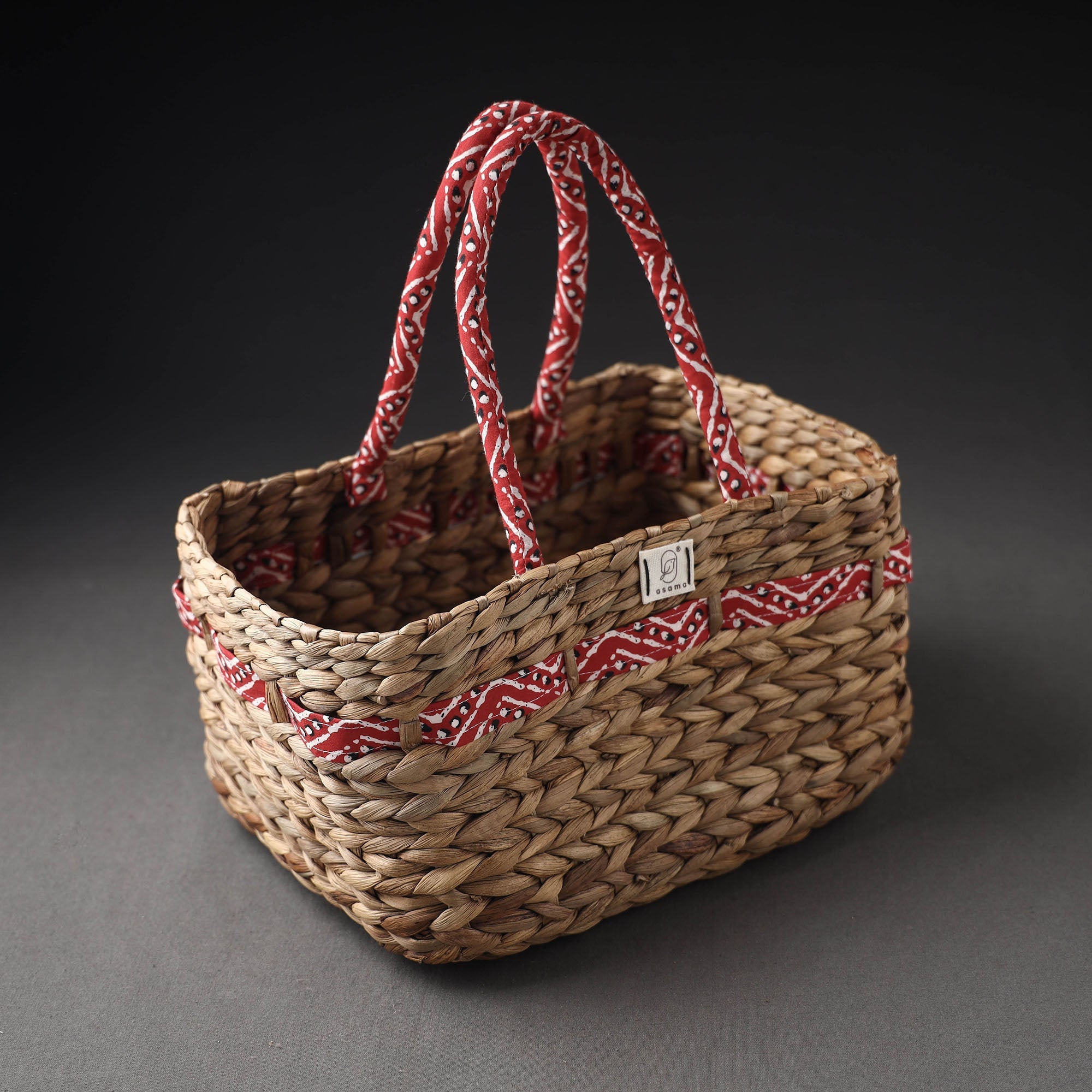 ASAMA Brown - Handcrafted Organic Water Hyacinth Basket - view 3