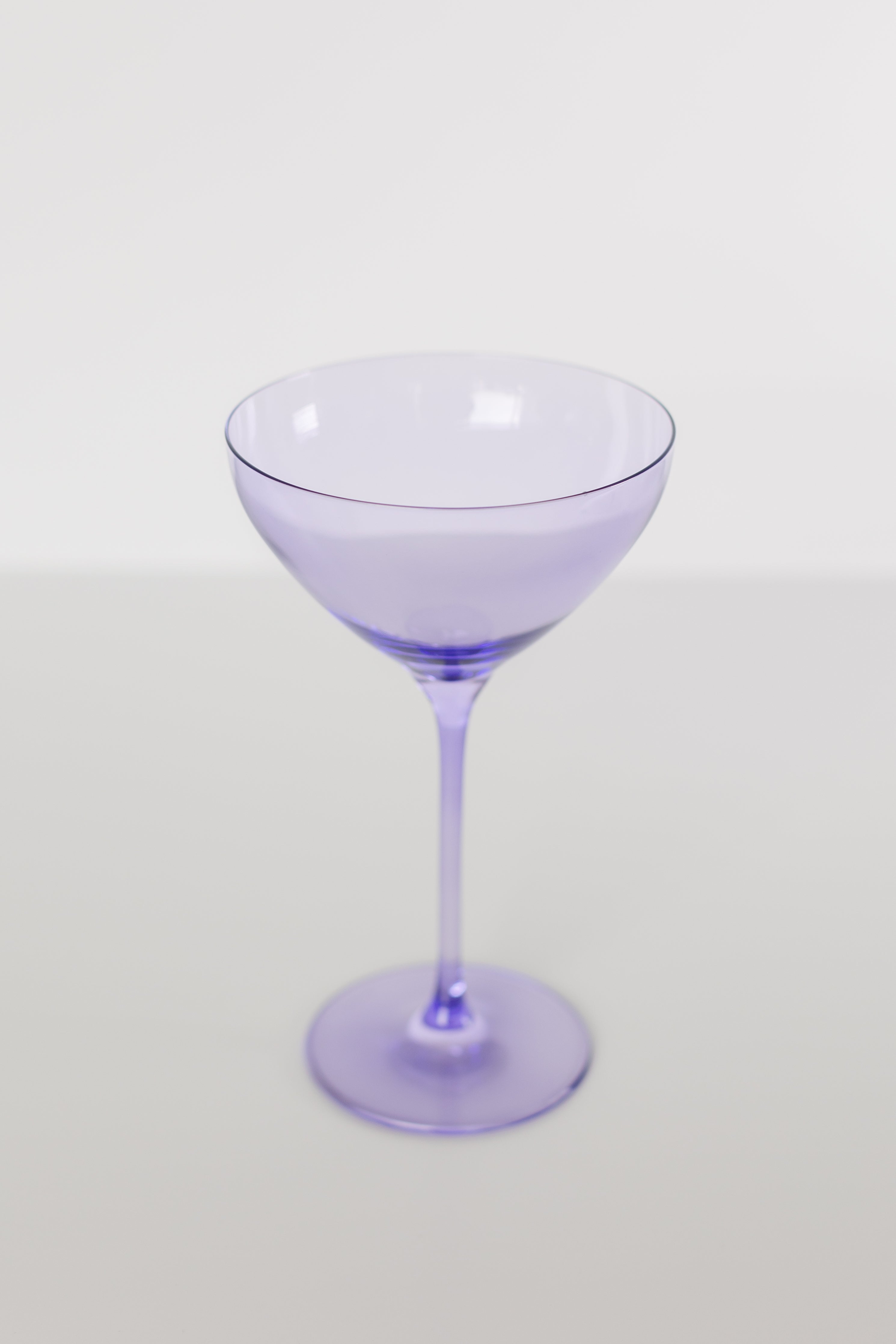 Estelle Colored Glass Estelle Colored Martini Glass - Set of 2 {Lavender} - view 4