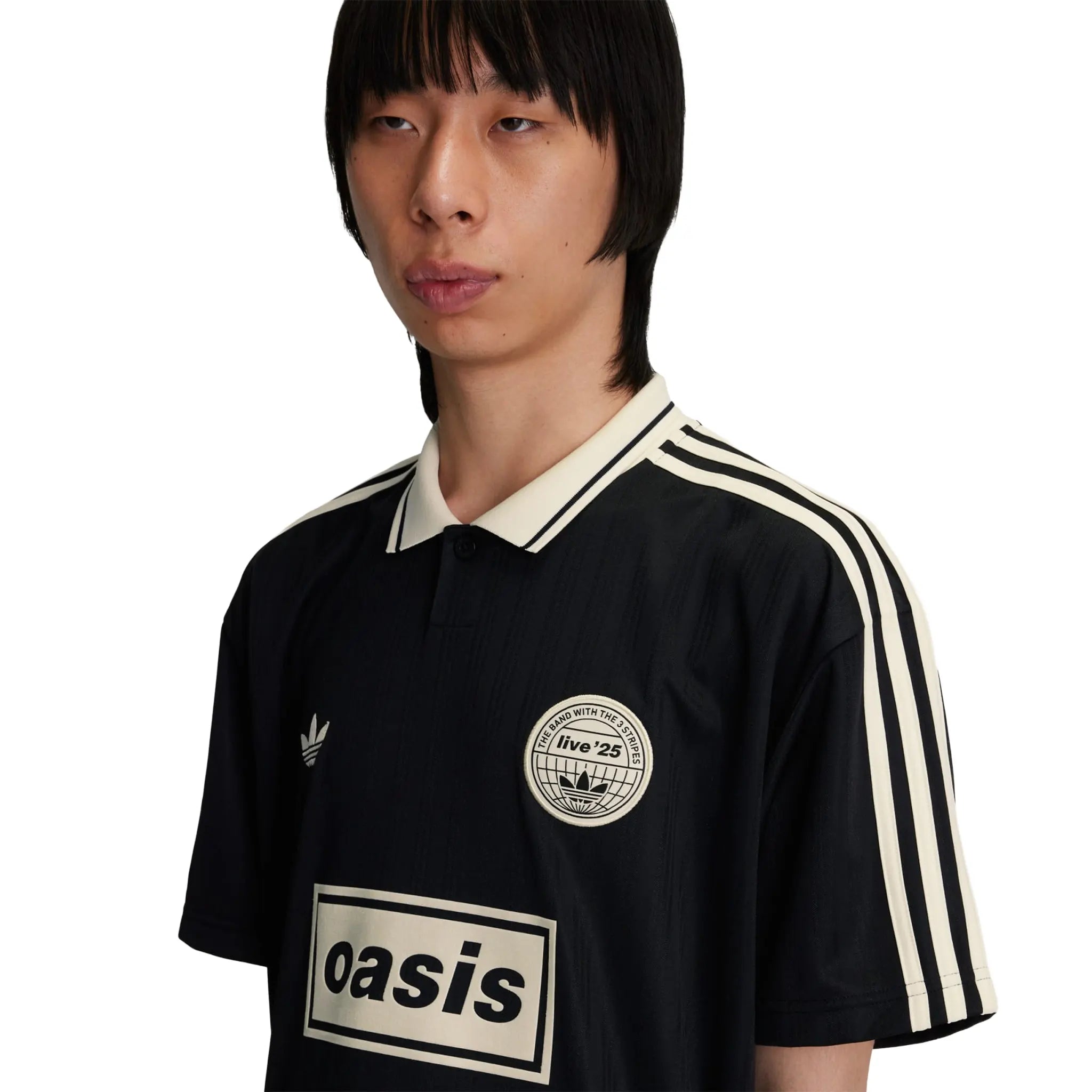 Adidas x Oasis Tour Jacquard Black Jersey - view 7