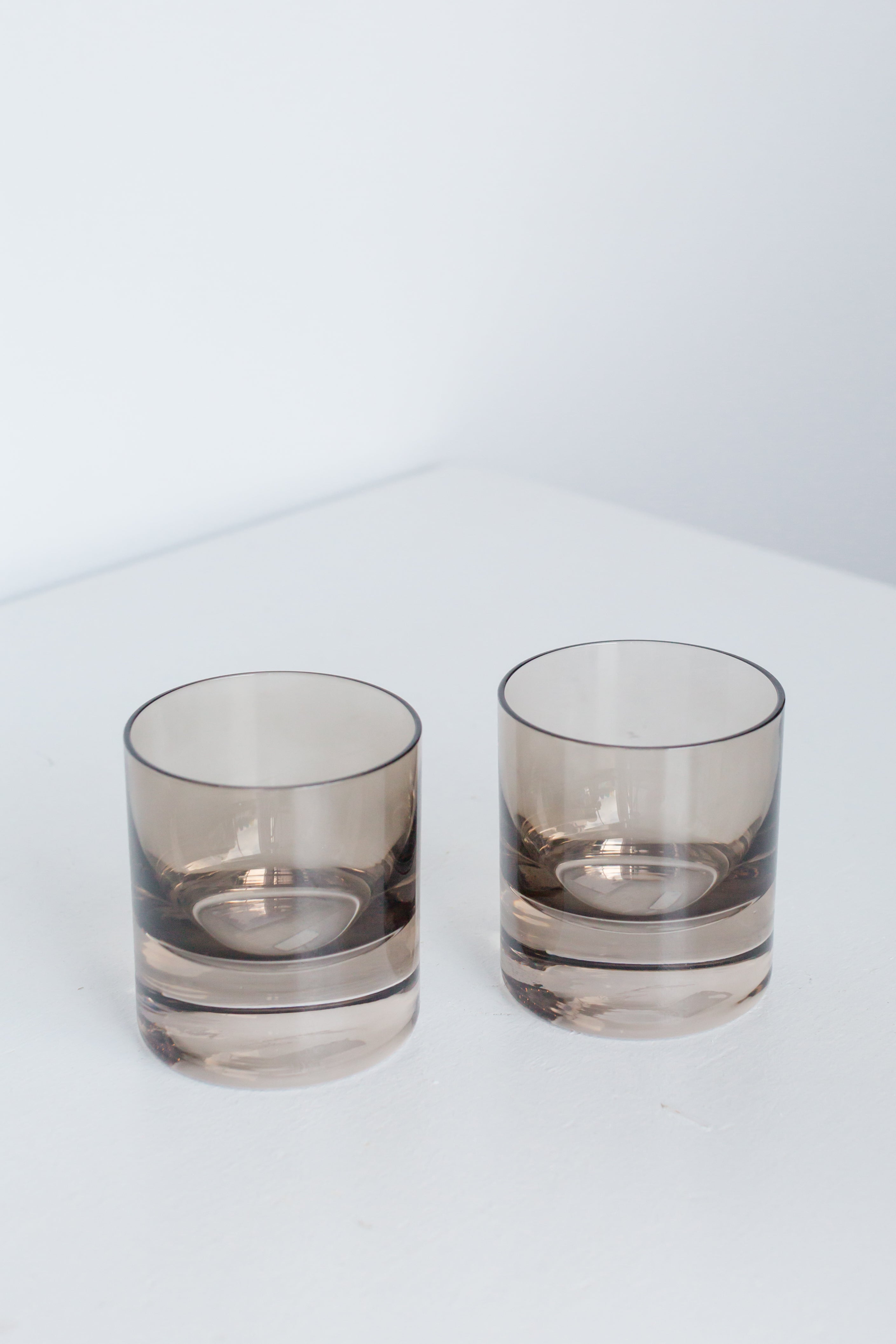 Estelle Colored Glass Estelle Colored Rocks Glass - Set of 2 {Gray Smoke} - view 2