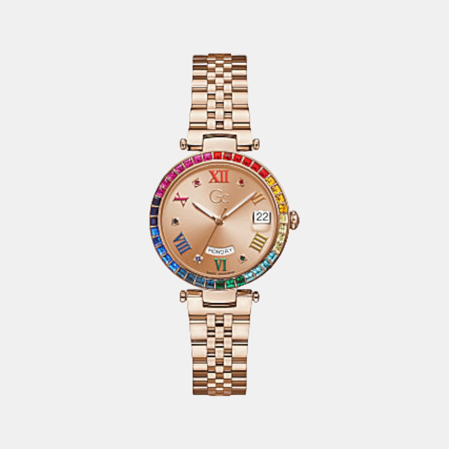 GC Flair Limited Edition Women Quartz Rose Gold Dial Analog Stainless Steel Watch Z01008L3MF