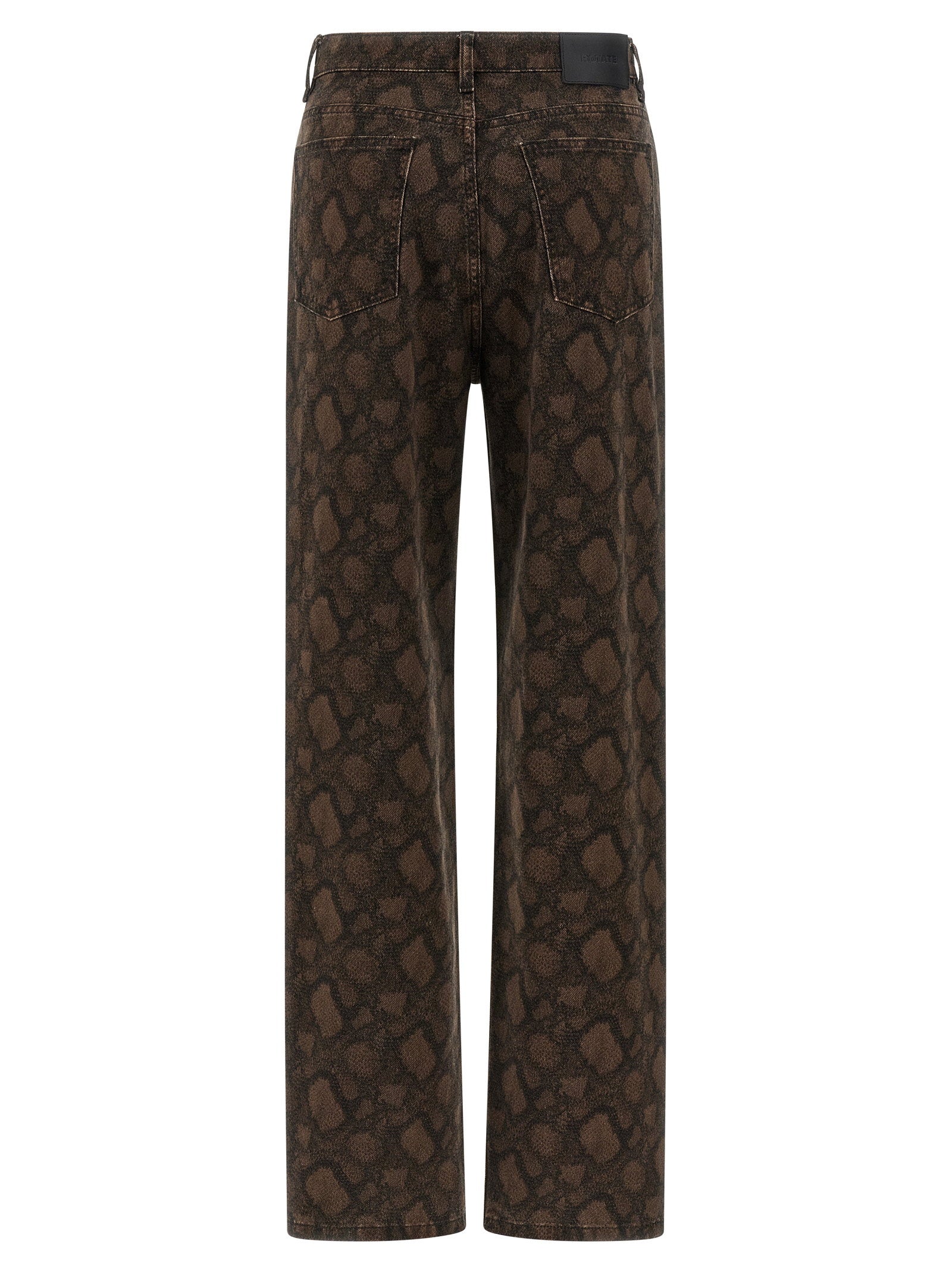Rotate Birger Christensen Animal Print Jeans – 100% cotton - view 2