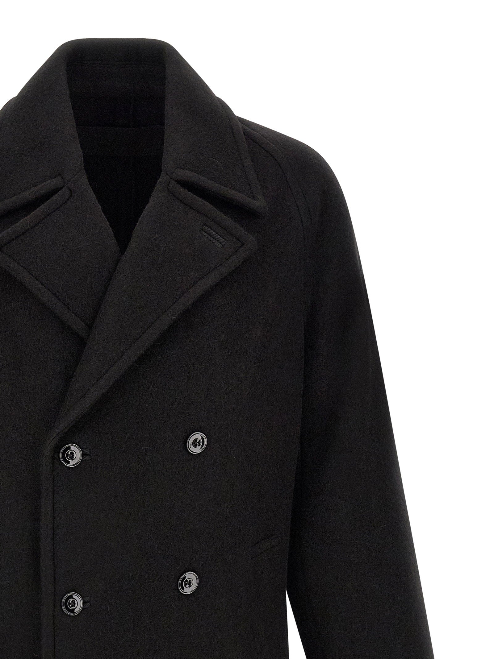 Lemaire Double-breasted Coat – 50% wool, 50% alpaca - view 3