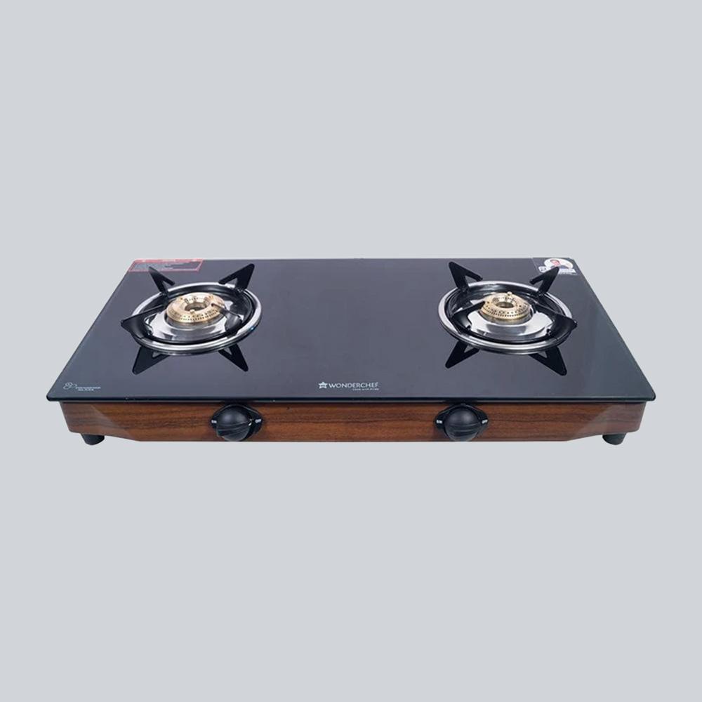Wonderchef Eco Star 2 Burner Glass Cooktop, Black 8mm