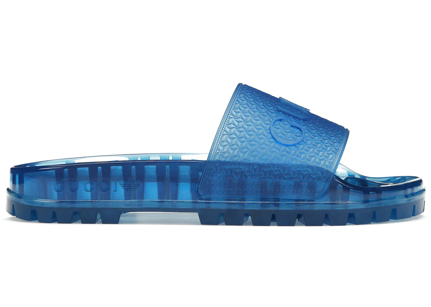 Adidas X Gucci Adilette Slide Blue