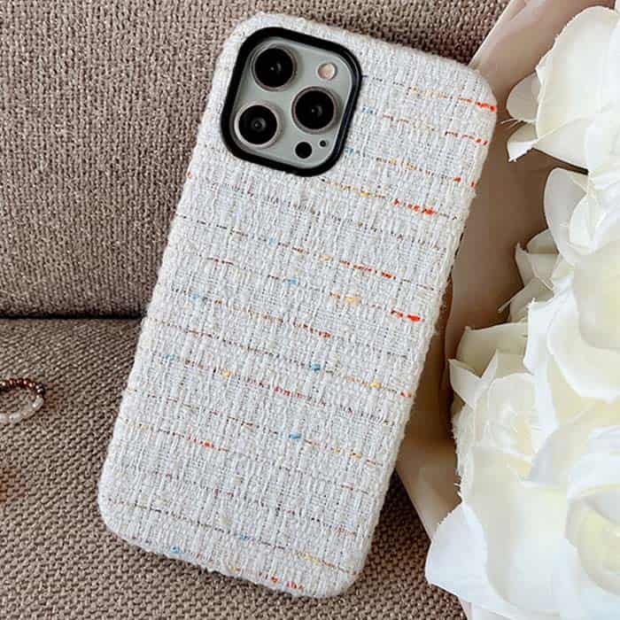 KShop iPhone 13 Pro Max Fabric Case - White - view 3