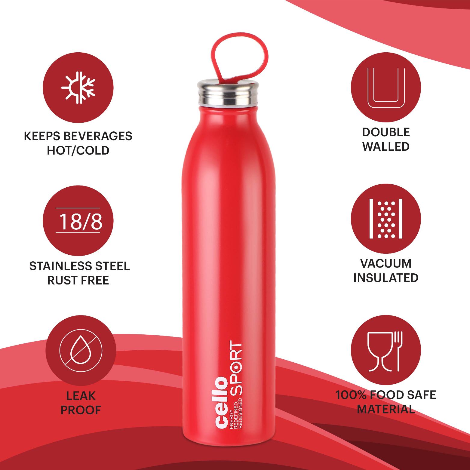 Cello Nios Flask, Vacusteel Water Bottle, 900ml - view 7