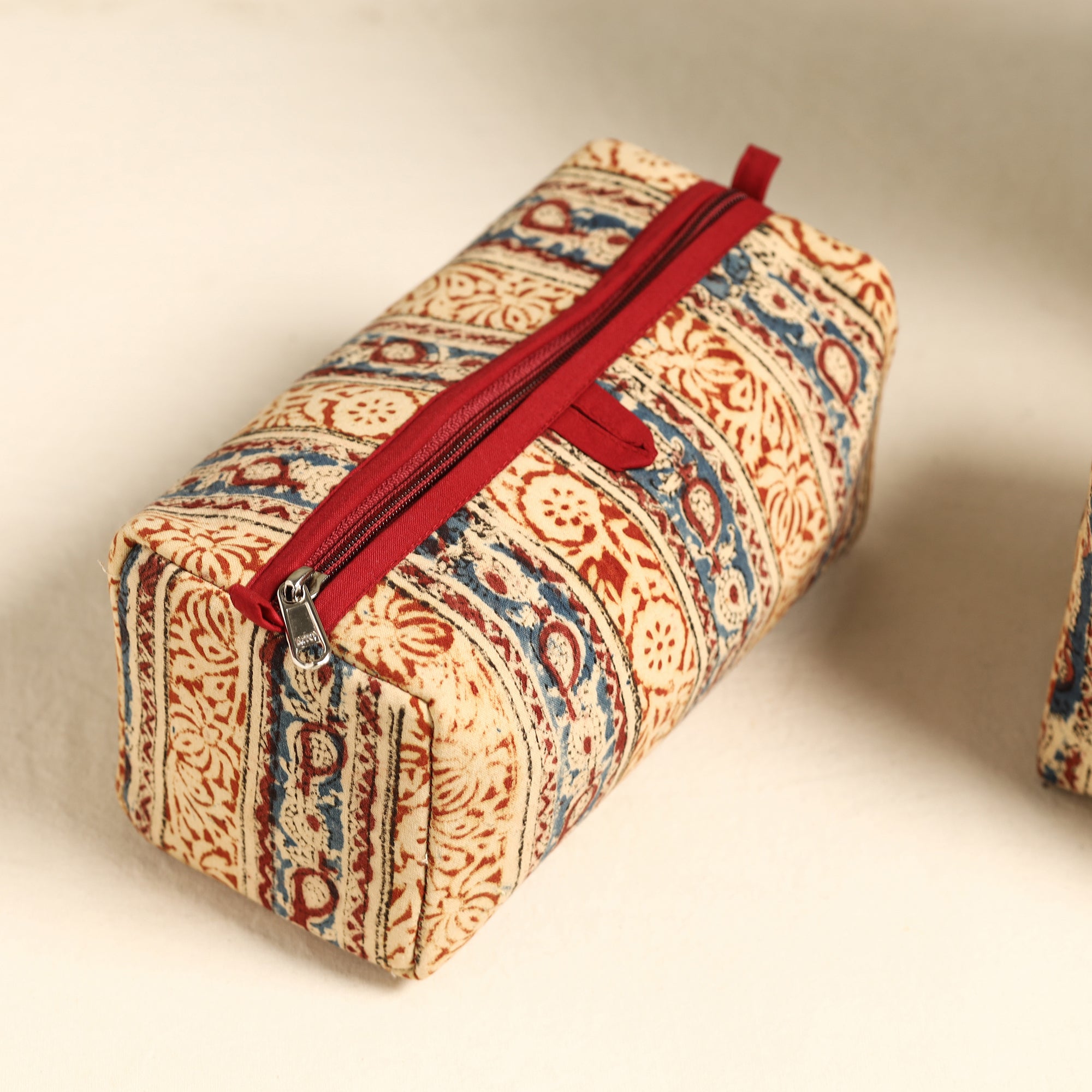 ITOKRI CRAFTS INITIATIVE Beige - Handmade Cotton Toiletry Bags (Set of 3) 44 - view 4