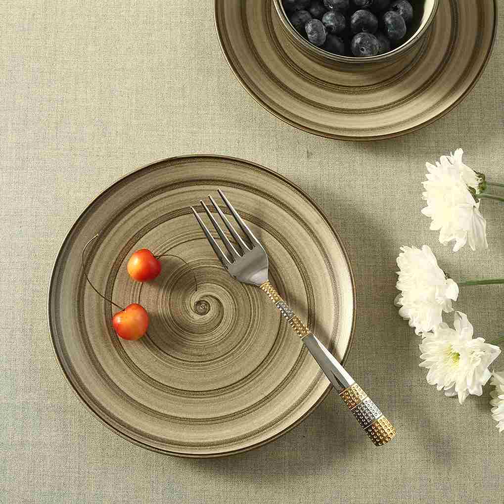 Wonderchef Teramo Quarter Plate Brown Set of 2