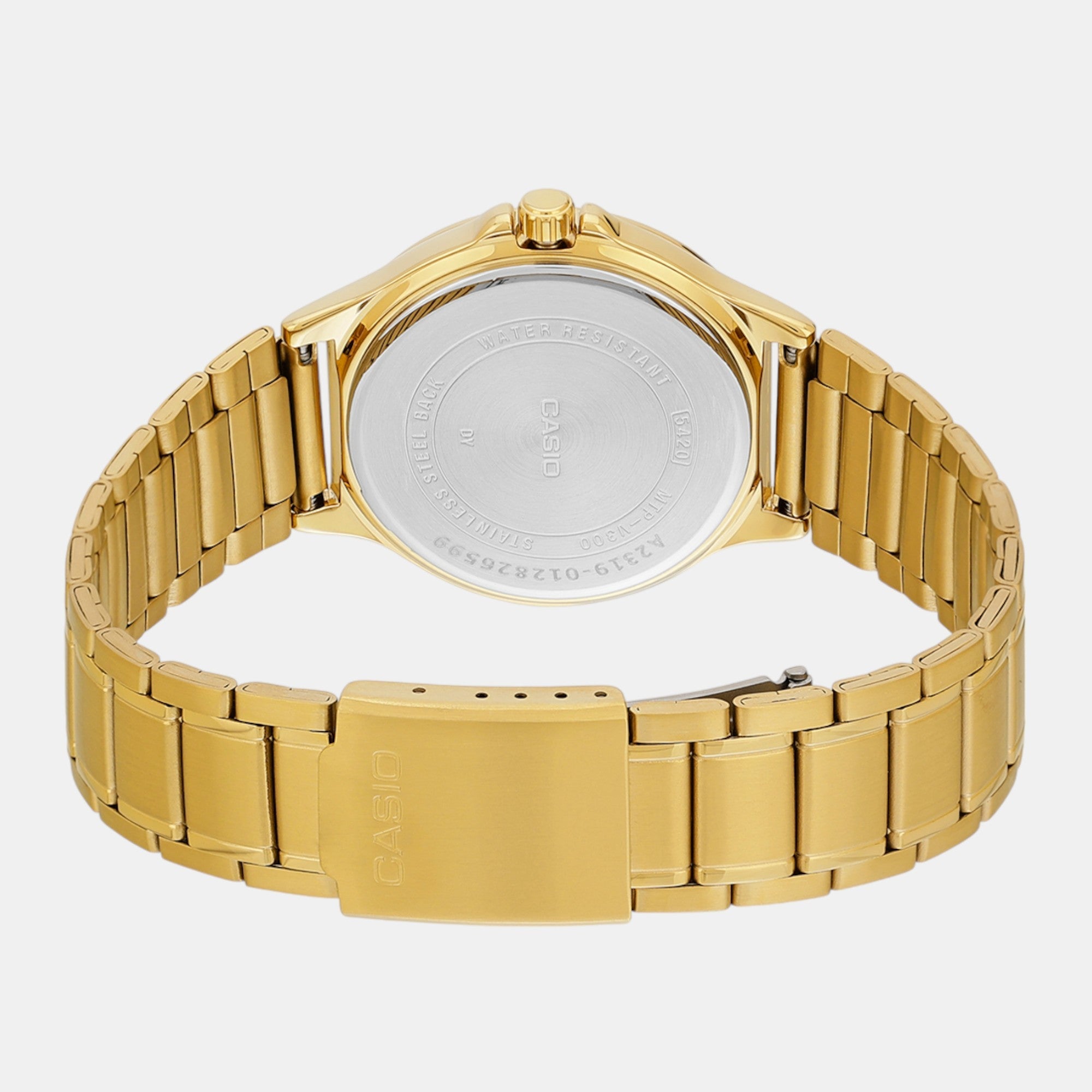 Casio Enticer Men Quartz Gold Dial Multi-Function Stainless Steel Watch A2319 - view 6