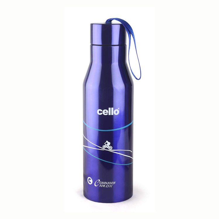 Cello Refresh Flask, Vacusteel Water Bottle, 900ml