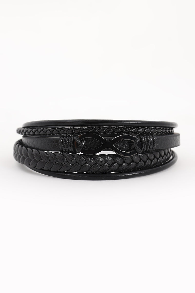 SNITCH Infinity Black Braided Braclet