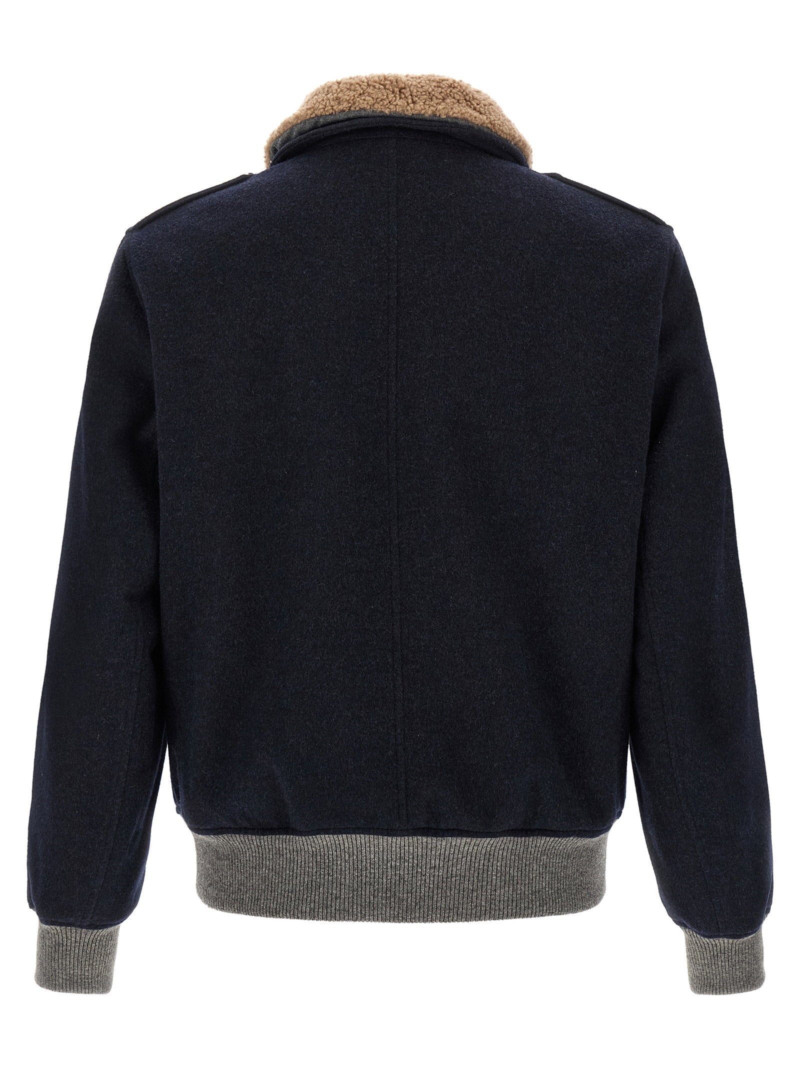 Brunello Cucinelli Cashmere Bomber Beaver – 100% cashmere - view 2