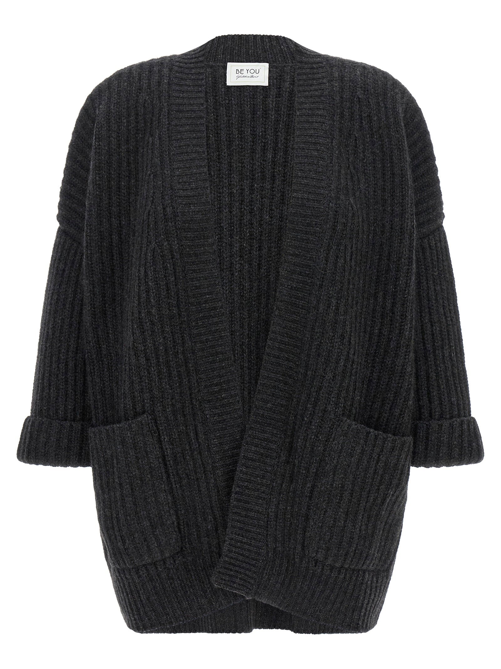 Be You Ribbed Cardigan – 100% cashmere