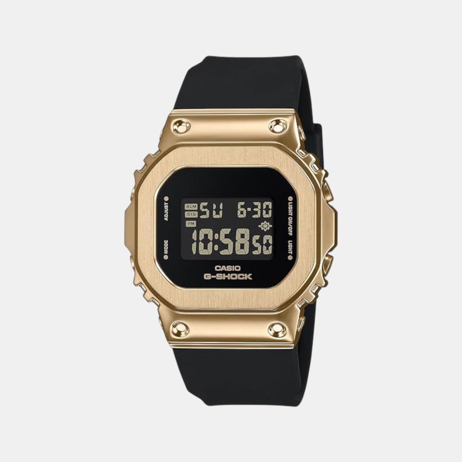 Casio G-Shock Women Quartz Gold Dial Digital Resin Watch G1535