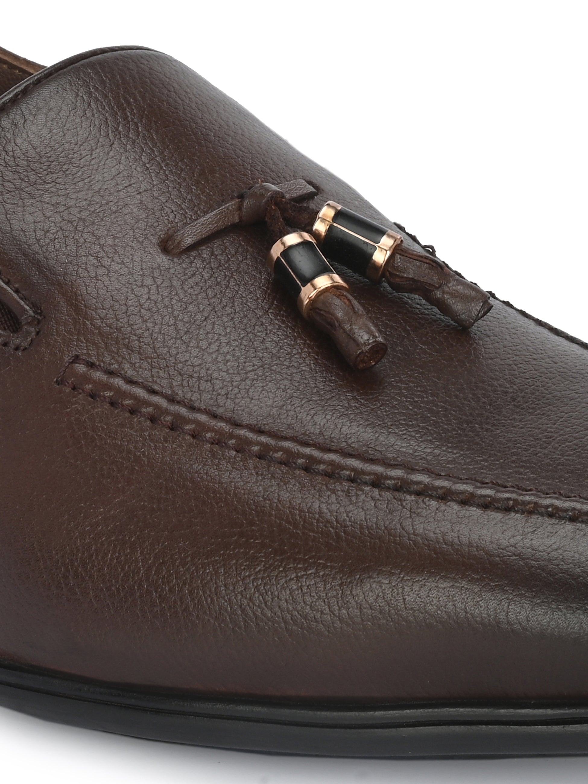 Egoss Shoes Egoss Gold Tassel Loafers for Men - view 12