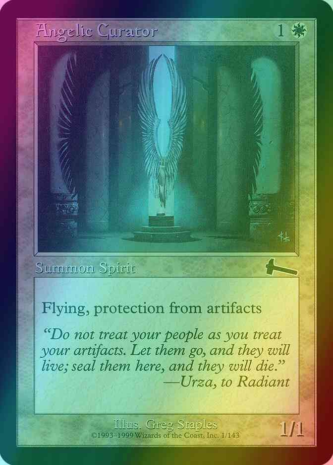 Angelic curator 1 – Magic Angelic Curator [1] [Urza's Legacy] [Foil]