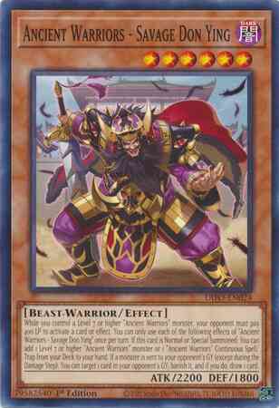 Yu-Gi-Oh! Ancient Warriors - Savage Don Ying - DIFO-EN024 - Common - 1st Edition