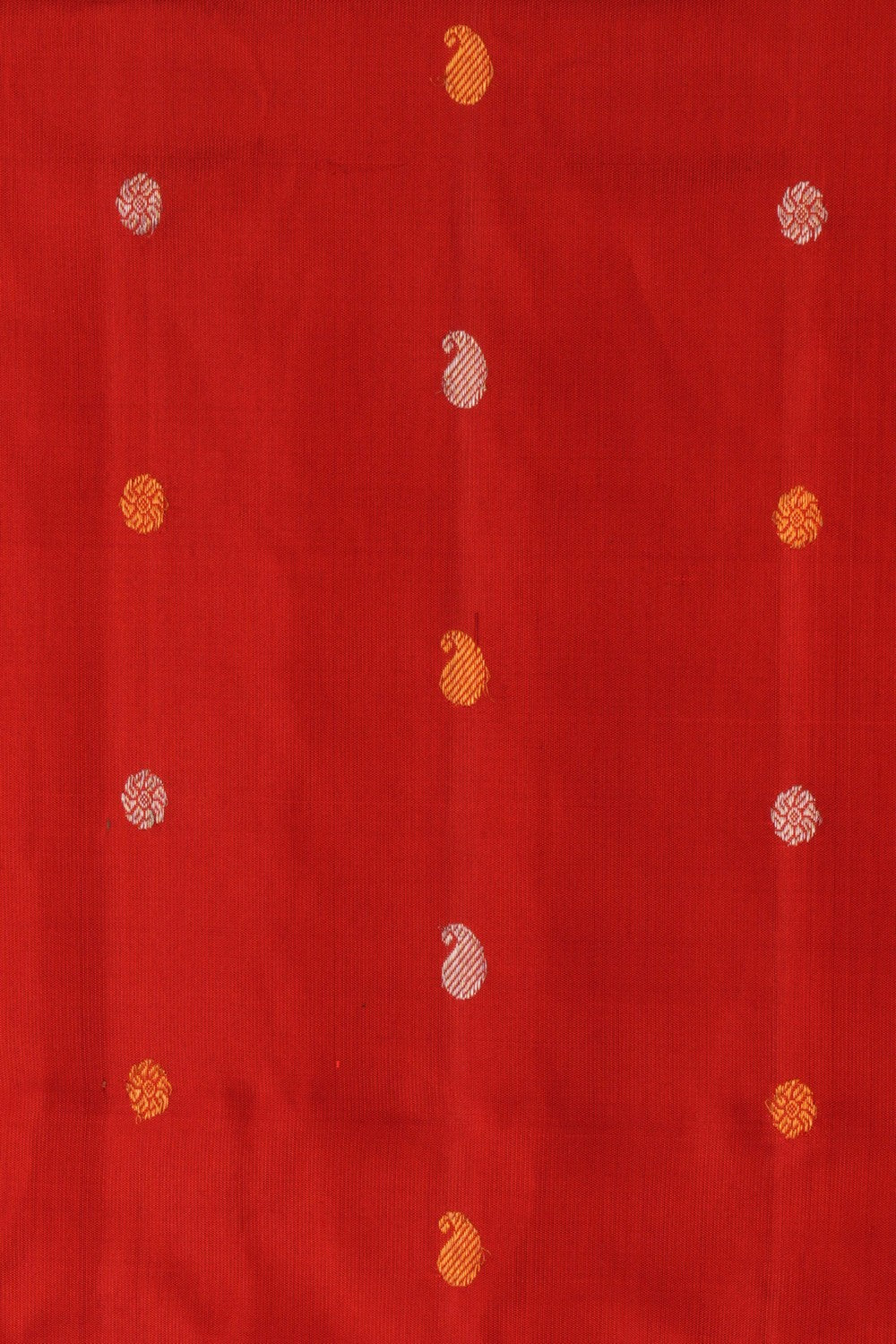 Kalanjali Gadwal Silk Red Saree – Women's - view 2