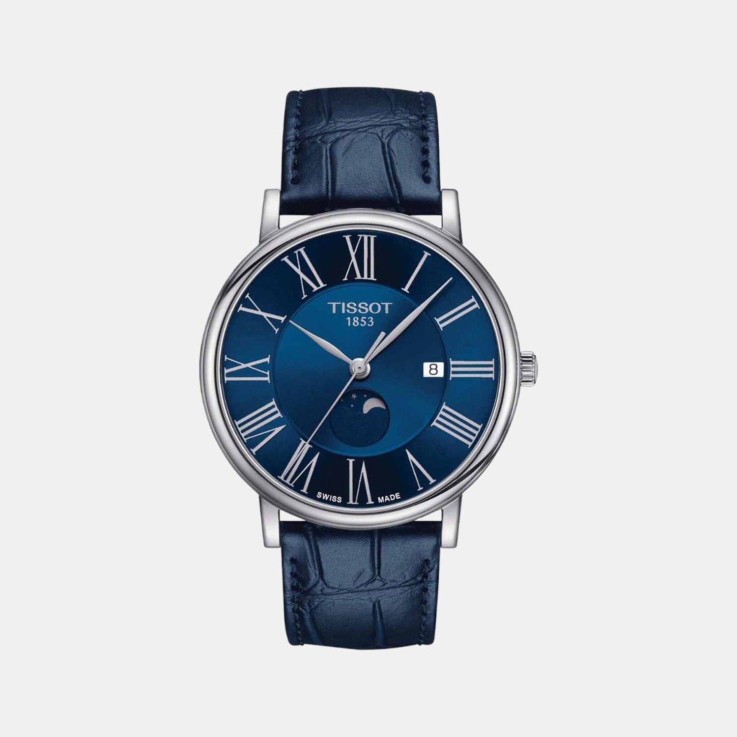 Tissot Carson Men Quartz Blue Dial Analog Leather Watch T1224231604300